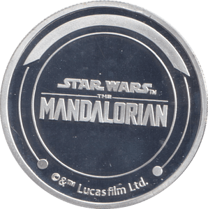 STAR WARS SILVER PLATED DIN DJARIN TOKEN ( PROOF ) - OTHER TOKENS - Cambridgeshire Coins