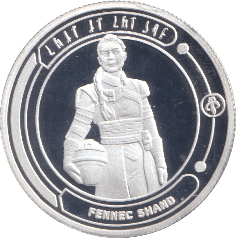 STAR WARS SILVER PLATED FENNEC SHAND TOKEN ( PROOF ) - OTHER TOKENS - Cambridgeshire Coins