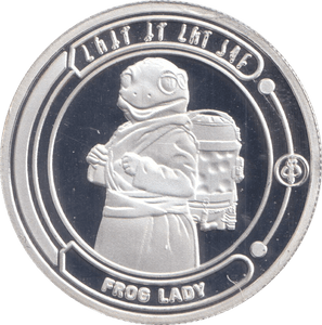 STAR WARS SILVER PLATED FROG LADY TOKEN ( PROOF ) - OTHER TOKENS - Cambridgeshire Coins