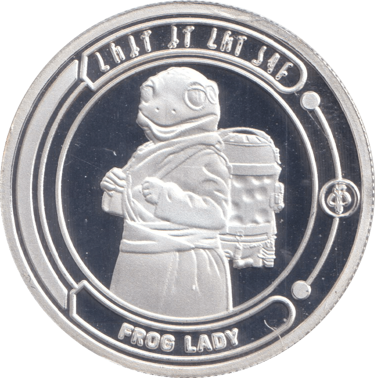 STAR WARS SILVER PLATED FROG LADY TOKEN ( PROOF ) - OTHER TOKENS - Cambridgeshire Coins