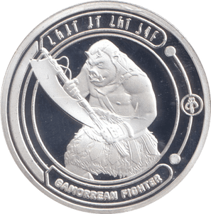 STAR WARS SILVER PLATED GAMORREAN FIGHTER TOKEN ( PROOF ) - OTHER TOKENS - Cambridgeshire Coins