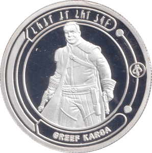 STAR WARS SILVER PLATED GREEF KARGA TOKEN ( PROOF ) - OTHER TOKENS - Cambridgeshire Coins