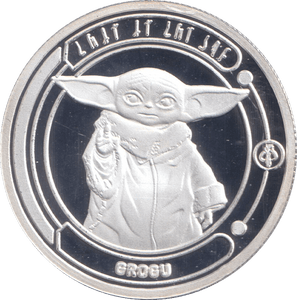 STAR WARS SILVER PLATED GROGU TOKEN ( PROOF ) - OTHER TOKENS - Cambridgeshire Coins