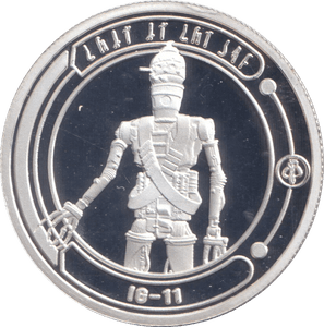 STAR WARS SILVER PLATED IG - 11 TOKEN ( PROOF ) - OTHER TOKENS - Cambridgeshire Coins