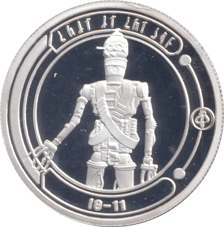STAR WARS SILVER PLATED IG - 11 TOKEN ( PROOF ) - OTHER TOKENS - Cambridgeshire Coins