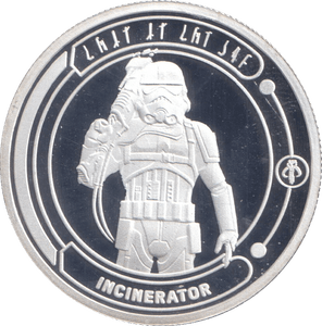 STAR WARS SILVER PLATED INCINERATOR TOKEN ( PROOF ) - OTHER TOKENS - Cambridgeshire Coins