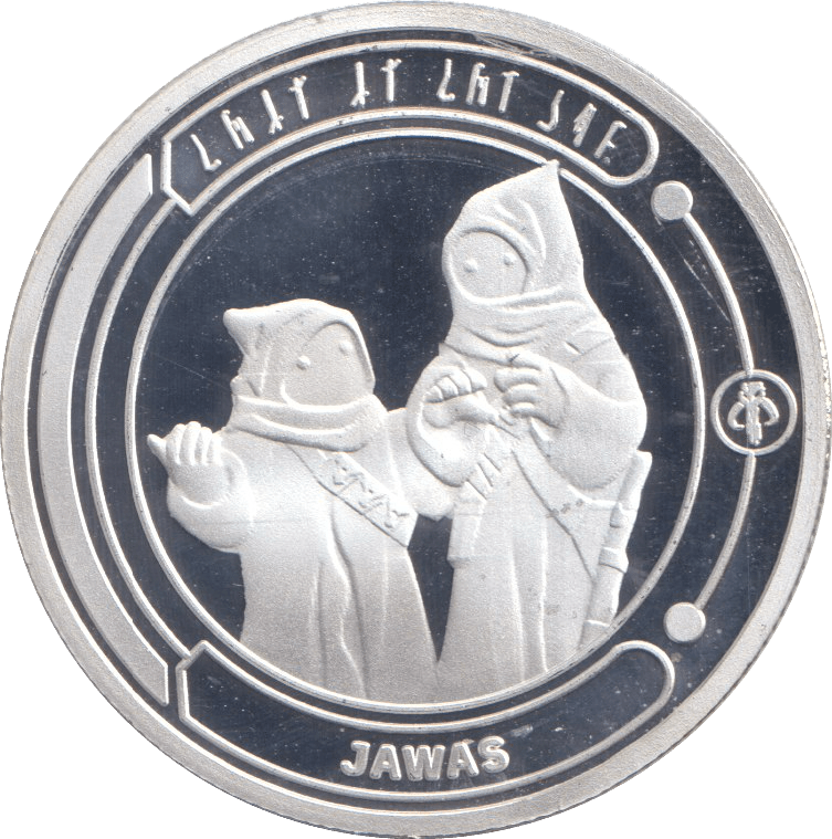 STAR WARS SILVER PLATED JAWAS TOKEN ( PROOF ) - OTHER TOKENS - Cambridgeshire Coins