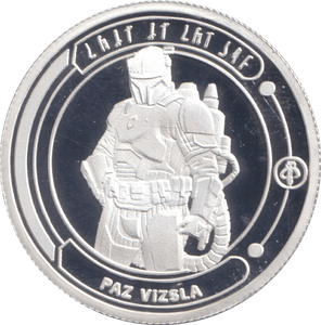 STAR WARS SILVER PLATED PAZ VIZSLA TOKEN ( PROOF ) - OTHER TOKENS - Cambridgeshire Coins