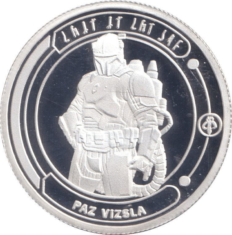 STAR WARS SILVER PLATED PAZ VIZSLA TOKEN ( PROOF ) - OTHER TOKENS - Cambridgeshire Coins