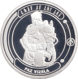 STAR WARS SILVER PLATED PAZ VIZSLA TOKEN ( PROOF ) - OTHER TOKENS - Cambridgeshire Coins