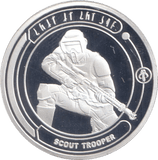STAR WARS SILVER PLATED SCOUT TROOPER TOKEN ( PROOF ) - OTHER TOKENS - Cambridgeshire Coins