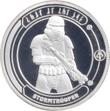 STAR WARS SILVER PLATED STORMTROOPER TOKEN ( PROOF ) - OTHER TOKENS - Cambridgeshire Coins