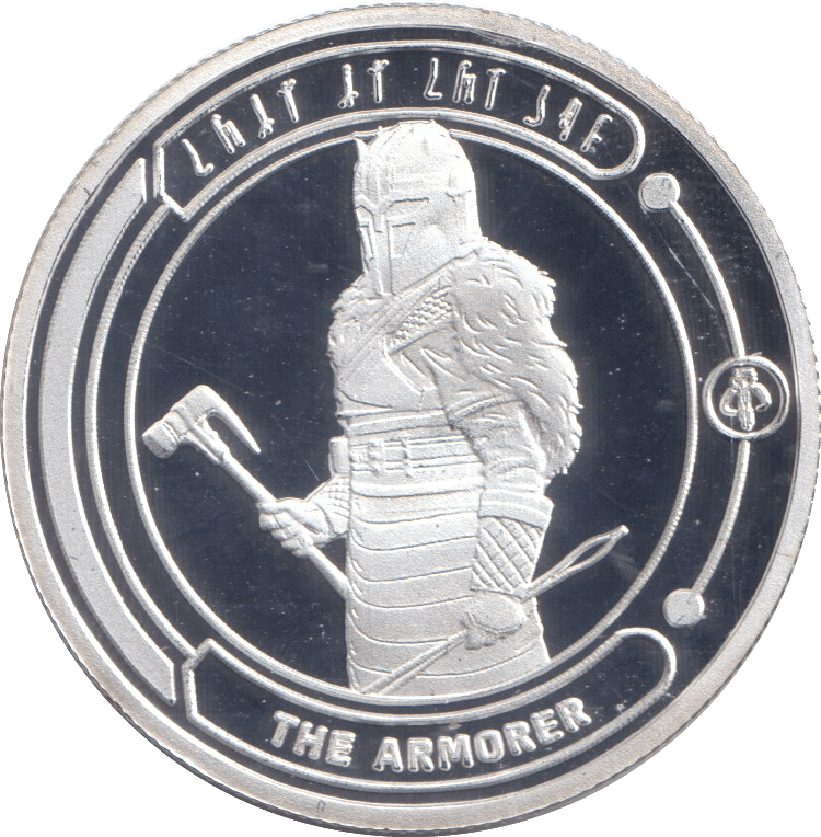 STAR WARS SILVER PLATED THE ARMORER TOKEN ( PROOF ) - OTHER TOKENS - Cambridgeshire Coins