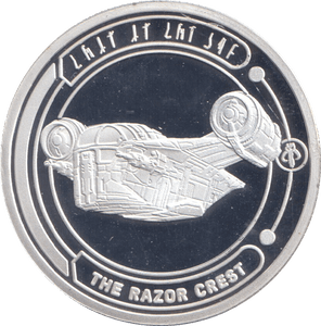 STAR WARS SILVER PLATED THE RAZOR CREST TOKEN ( PROOF ) - OTHER TOKENS - Cambridgeshire Coins