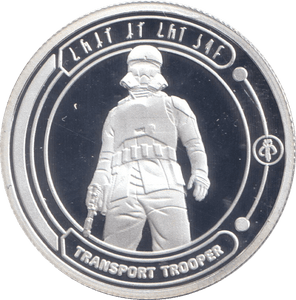 STAR WARS SILVER PLATED TRANSPORT TROOPER TOKEN ( PROOF ) - OTHER TOKENS - Cambridgeshire Coins