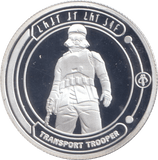 STAR WARS SILVER PLATED TRANSPORT TROOPER TOKEN ( PROOF ) - OTHER TOKENS - Cambridgeshire Coins