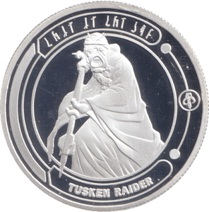 STAR WARS SILVER PLATED TUSKEN RAIDER TOKEN ( PROOF ) - OTHER TOKENS - Cambridgeshire Coins