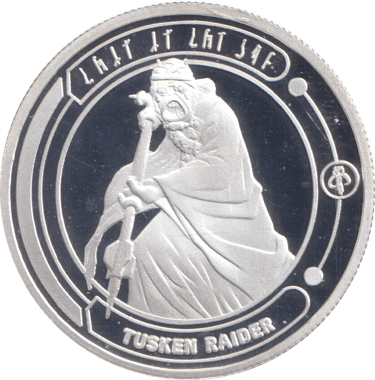 STAR WARS SILVER PLATED TUSKEN RAIDER TOKEN ( PROOF ) - OTHER TOKENS - Cambridgeshire Coins