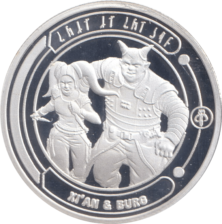 STAR WARS SILVER PLATED XI'AN & BURG TOKEN ( PROOF ) - OTHER TOKENS - Cambridgeshire Coins