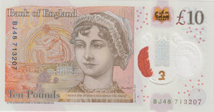 TEN POUNDS BANKNOTE CLELAND REF £10 - 88 - £10 Banknotes - Cambridgeshire Coins