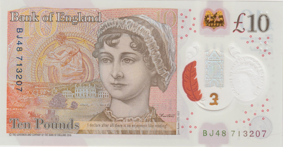 TEN POUNDS BANKNOTE CLELAND REF £10 - 88 - £10 Banknotes - Cambridgeshire Coins