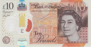 TEN POUNDS BANKNOTE CLELAND REF £10 - 88 - £10 Banknotes - Cambridgeshire Coins