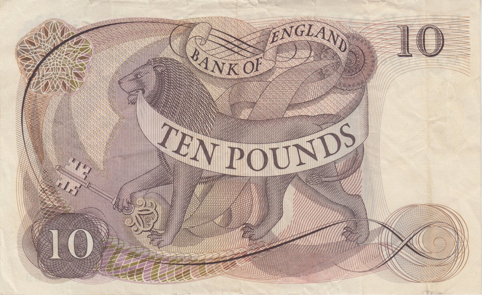 TEN POUNDS BANKNOTE FFORDE REF £10 - 93 - £10 Banknotes - Cambridgeshire Coins