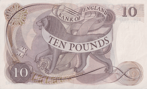 TEN POUNDS BANKNOTE FFORDE REF £10-25 ( AUNC ) - £10 Banknotes - Cambridgeshire Coins