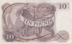 TEN POUNDS BANKNOTE HOLLOM REF £10-4 ( EF ) - £10 Banknotes - Cambridgeshire Coins