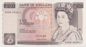 TEN POUNDS BANKNOTE KENTFIELD REF £10-38 ( UNC ) - £10 Banknotes - Cambridgeshire Coins
