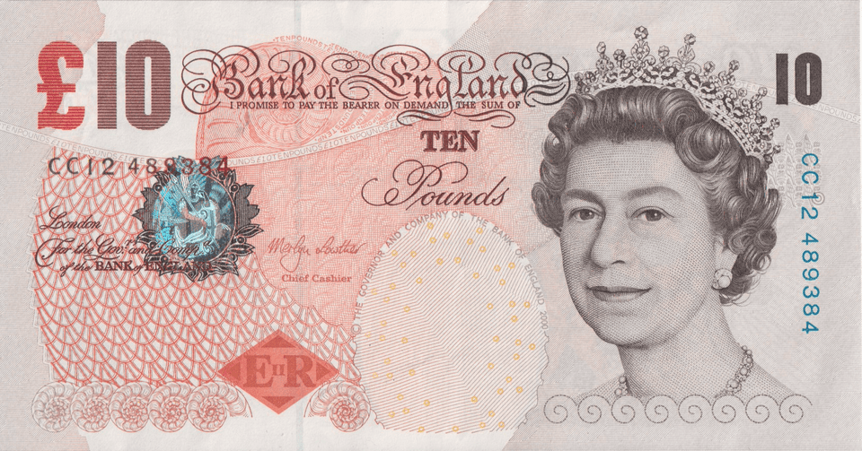 TEN POUNDS BANKNOTE LOWTHER REF £10-31 ( AUNC ) - £10 Banknotes - Cambridgeshire Coins