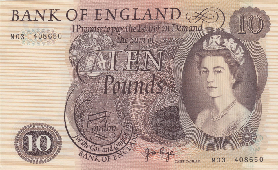 TEN POUNDS BANKNOTE PAGE REF £10 - 101 - £10 Banknotes - Cambridgeshire Coins