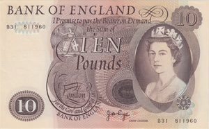 TEN POUNDS BANKNOTE PAGE REF £10 - 102 - £10 Banknotes - Cambridgeshire Coins