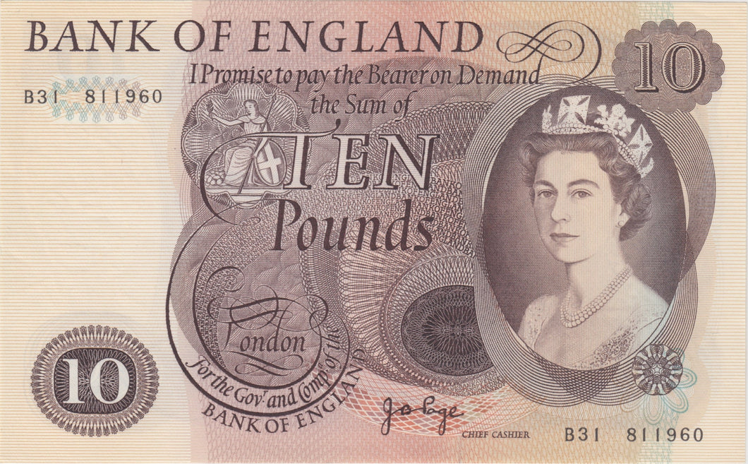 TEN POUNDS BANKNOTE PAGE REF £10 - 102 - £10 Banknotes - Cambridgeshire Coins