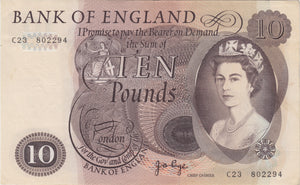 TEN POUNDS BANKNOTE PAGE REF £10 - 94 - £10 Banknotes - Cambridgeshire Coins