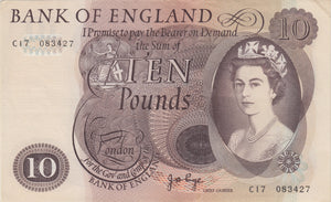 TEN POUNDS BANKNOTE PAGE REF £10 - 96 - £10 Banknotes - Cambridgeshire Coins
