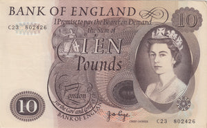 TEN POUNDS BANKNOTE PAGE REF £10 - 97 - £10 Banknotes - Cambridgeshire Coins