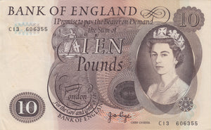 TEN POUNDS BANKNOTE PAGE REF £10 - 98 - £10 Banknotes - Cambridgeshire Coins