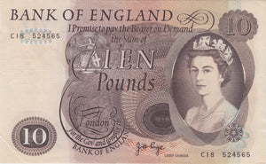 TEN POUNDS BANKNOTE PAGE REF £10 - 99 - £10 Banknotes - Cambridgeshire Coins