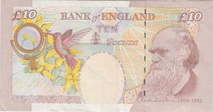TEN POUNDS BANKNOTE SALMON REF £10 - 86 - £10 Banknotes - Cambridgeshire Coins