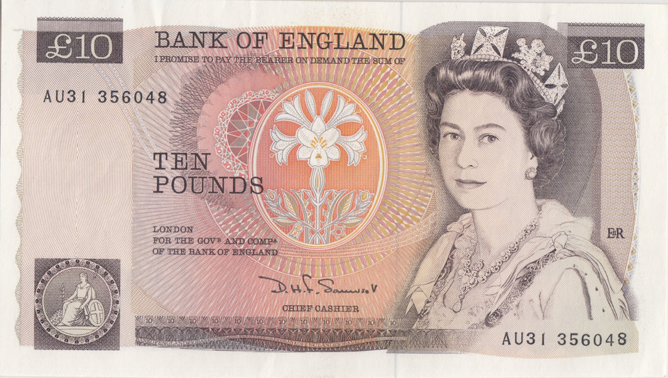 TEN POUNDS BANKNOTE SOMERSET REF £10 - 79 - £10 Banknotes - Cambridgeshire Coins