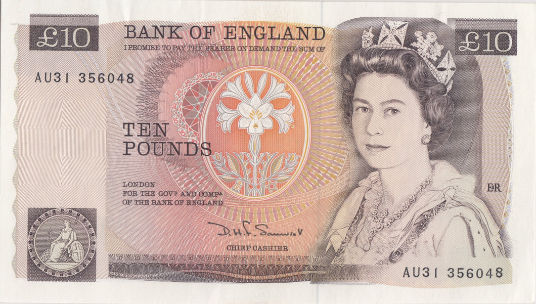 TEN POUNDS BANKNOTE SOMERSET REF £10 - 79 - £10 Banknotes - Cambridgeshire Coins