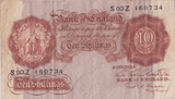 TEN SHILLINGS BANKNOTE BEALE REF SHILL - 49 - 10 SHILLINGS BANKNOTES - Cambridgeshire Coins