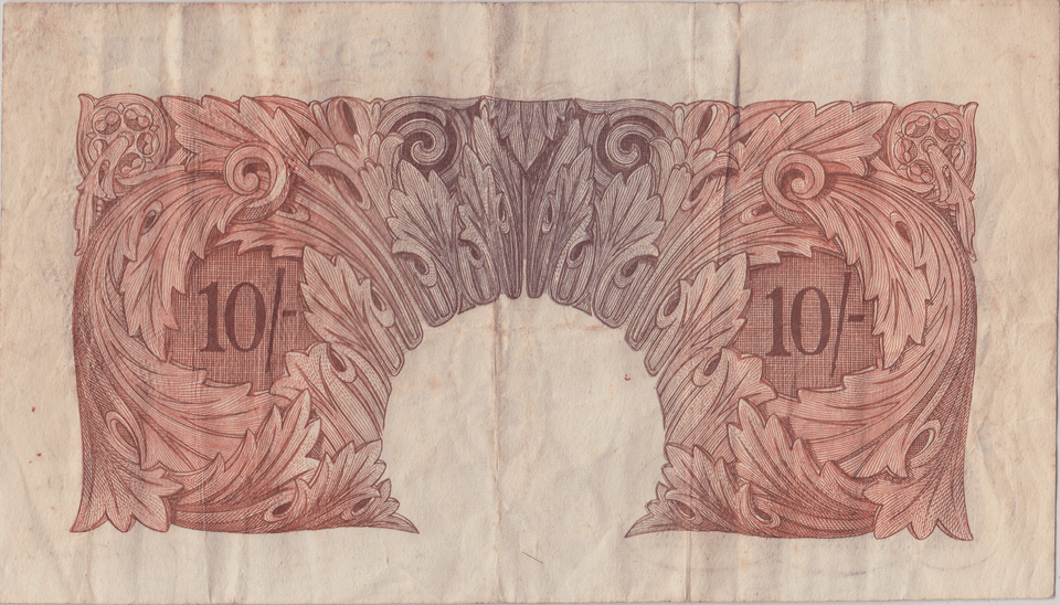 TEN SHILLINGS BANKNOTE BEALE REF SHILL - 49 - 10 SHILLINGS BANKNOTES - Cambridgeshire Coins