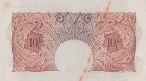 TEN SHILLINGS BANKNOTE BEALE REF SHILL - 52 - 10 SHILLINGS BANKNOTES - Cambridgeshire Coins
