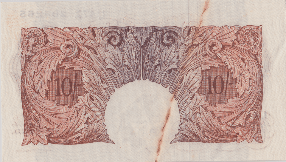 TEN SHILLINGS BANKNOTE BEALE REF SHILL - 55 - 10 SHILLINGS BANKNOTES - Cambridgeshire Coins