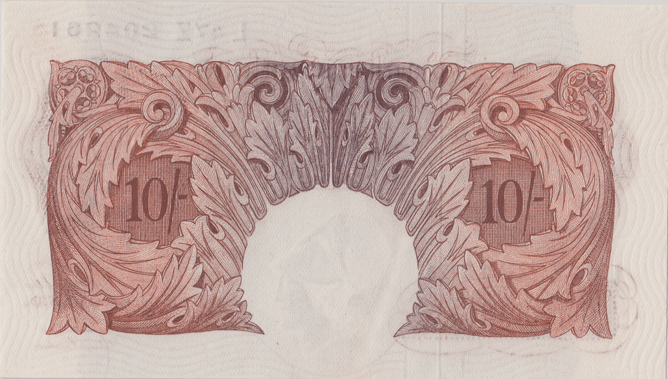 TEN SHILLINGS BANKNOTE BEALE REF SHILL - 61 - 10 SHILLINGS BANKNOTES - Cambridgeshire Coins