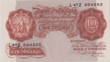 TEN SHILLINGS BANKNOTE BEALE REF SHILL - 63 - 10 SHILLINGS BANKNOTES - Cambridgeshire Coins