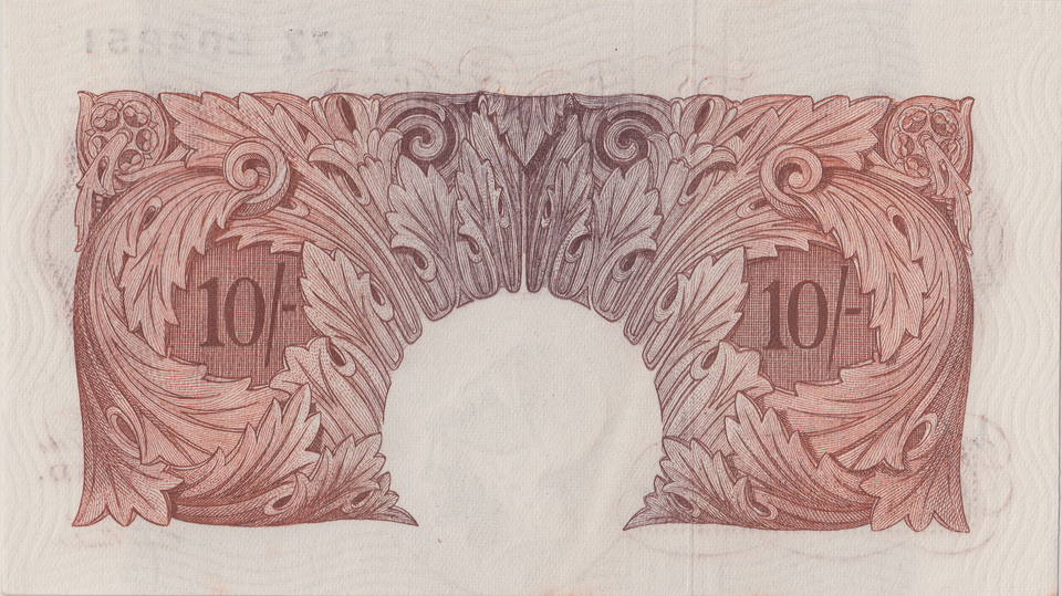 TEN SHILLINGS BANKNOTE BEALE REF SHILL - 64 - 10 SHILLINGS BANKNOTES - Cambridgeshire Coins