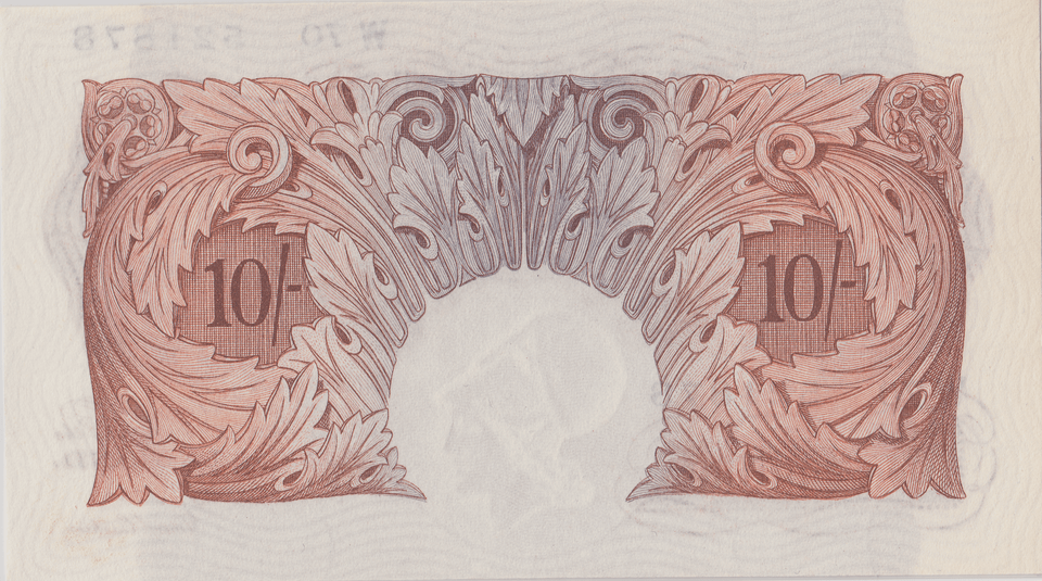 TEN SHILLINGS BANKNOTE MAHON REF SHILL - 40 - 10 SHILLINGS BANKNOTES - Cambridgeshire Coins